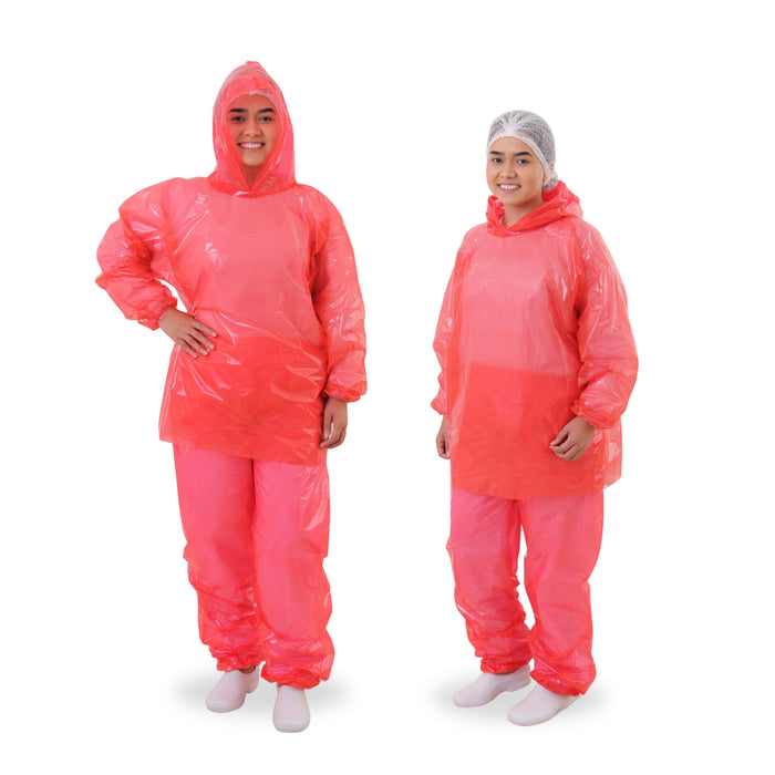 Uniforme de Segurança Vermelho – Conjunto Bata e Calça com Alta Resistência e Proteção para Indústrias e Laboratórios