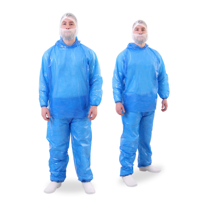 Uniforme de Segurança Azul Oceano – Conjunto Bata e Calça Resistentes para Ambientes Industriais e Profissionais