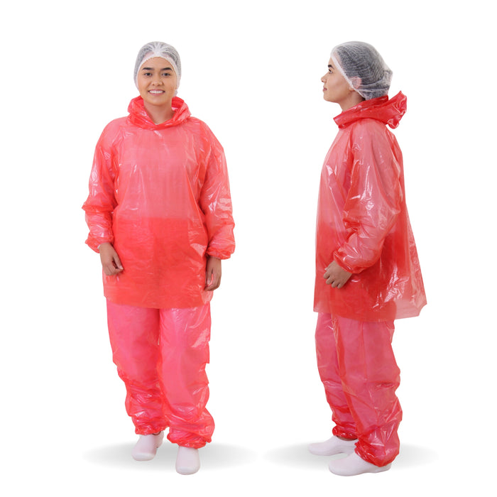 Uniforme de Segurança Vermelho – Conjunto Bata e Calça com Alta Resistência e Proteção para Indústrias e Laboratórios