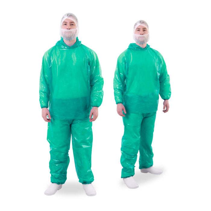 Uniforme de Segurança Verde – Conjunto Avental e Calça com Alta Resistência e Proteção para Indústrias e Laboratórios