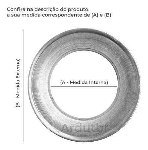 Aro de Arremate 100mm - Acabamento Dutos Chaminé Aquecedor