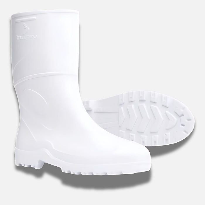 Bota PVC Branca INNPRO Agro Cano Médio Com Forro