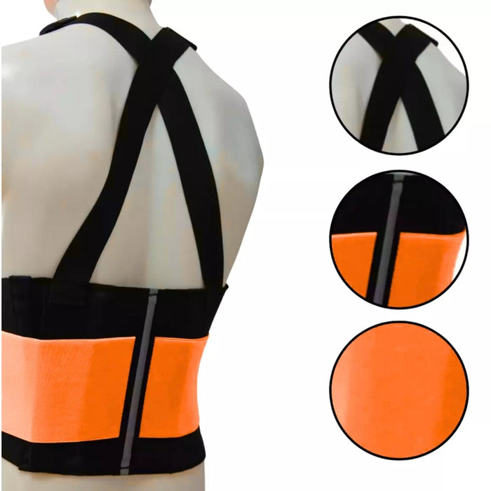 Cinto Ergonomico Vicsa Com Suspensorio Ergo Neon Laranja VIC42110