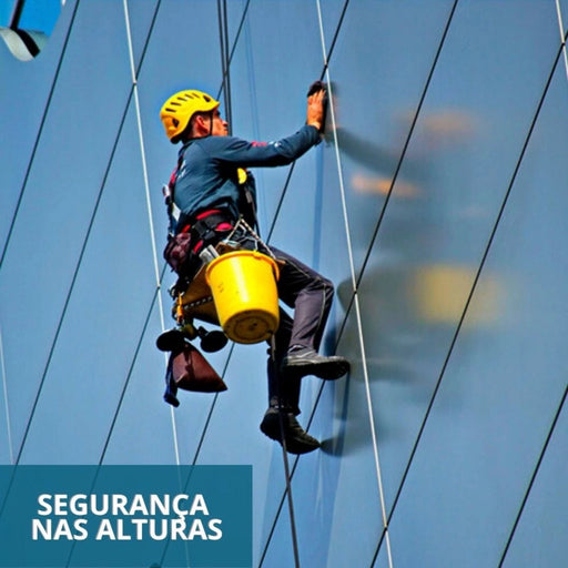 Kit Completo de Segurança para Trabalho Resgate Alpinismo Altura com Cinto, Talabarte, Polia, Trava-Quedas e Mosquetões