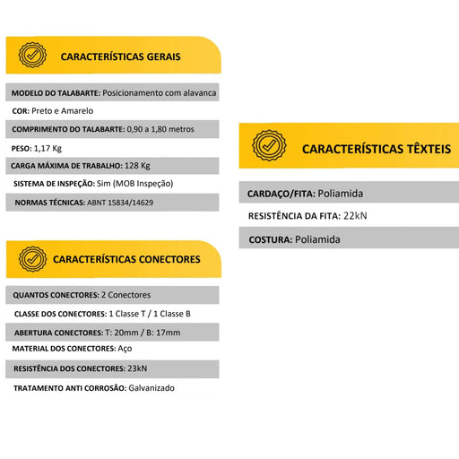 Talabarte de Posicionamento VICSA – Corda de Poliamida com Alavanca de Ajuste e Certificação NR 35 VIC21227