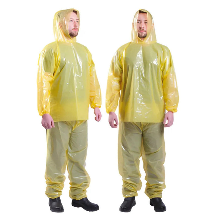 Uniforme de Segurança Amarelo - Avental, Calça e Botinha em Polietileno – Proteção Completa e Resistente